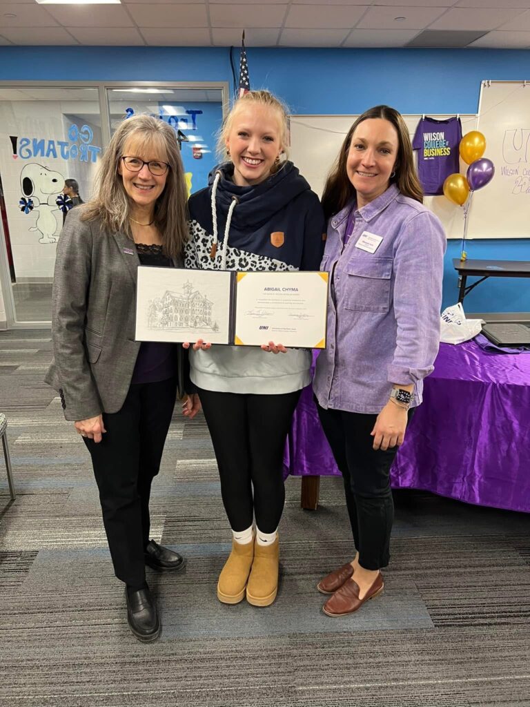 Second Wilson Scholar experiences success in and out of the UNI business classroom